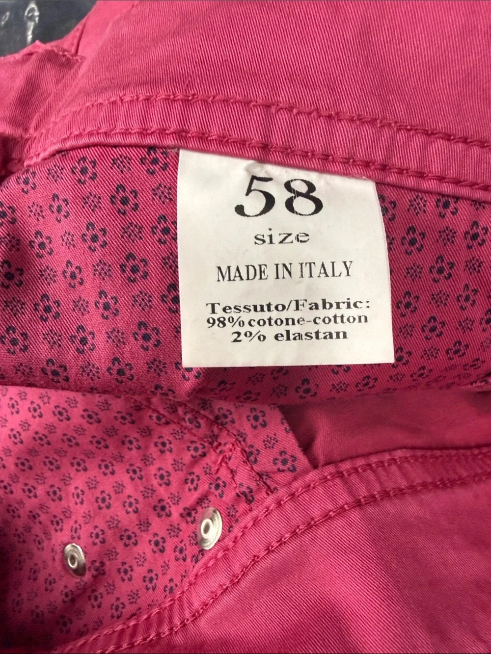 Michele Negri Bright Pink Denim Shorts